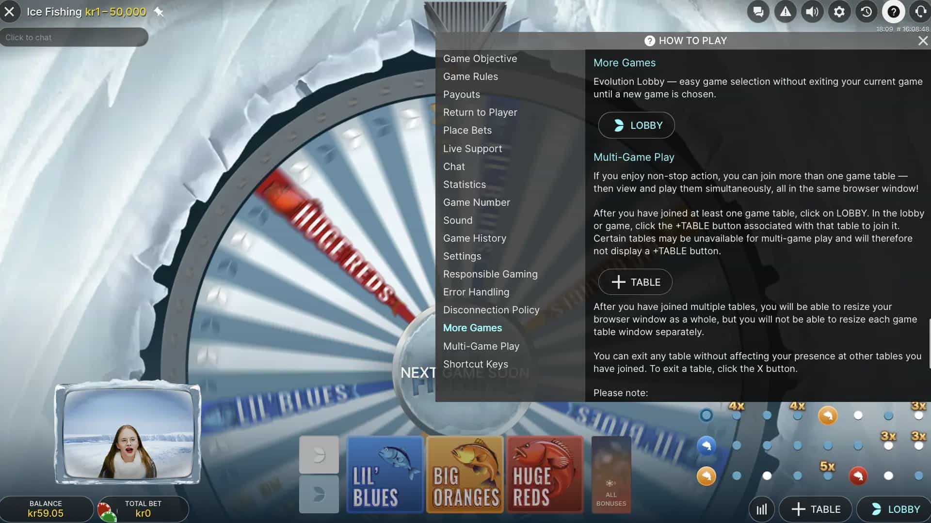 how to play Ice Fishing